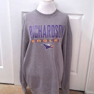 Richardson Eagles High School Sweatshirt With Eagle Mascot  Size L